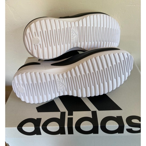 Size 9- Adidas Women's MEHANA Sandals, Black/White NIB - Picture 7 of 8
